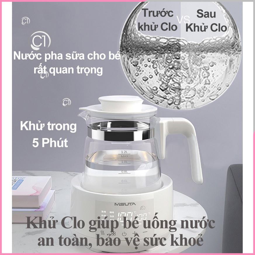 Bình đun nước pha sữa - máy hâm sữa giữ nhiệt 2 trong 1 - Ahimom