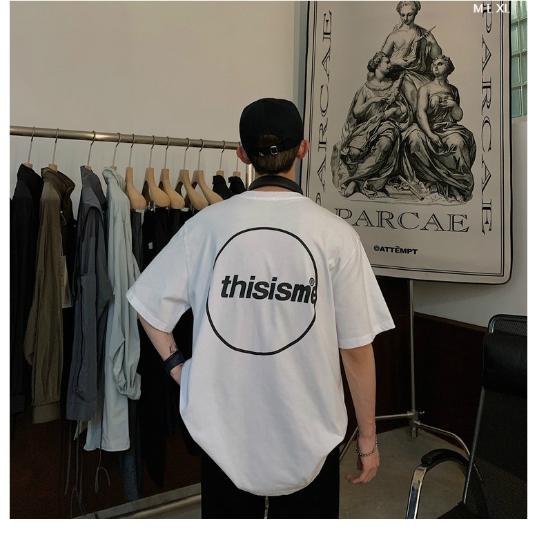 Áo thun tay lỡ  Thisisme  phông Unisex nam nữ tee oversize form rộng pull Ulzzang Streetwear Hàn Quốc vải mềm