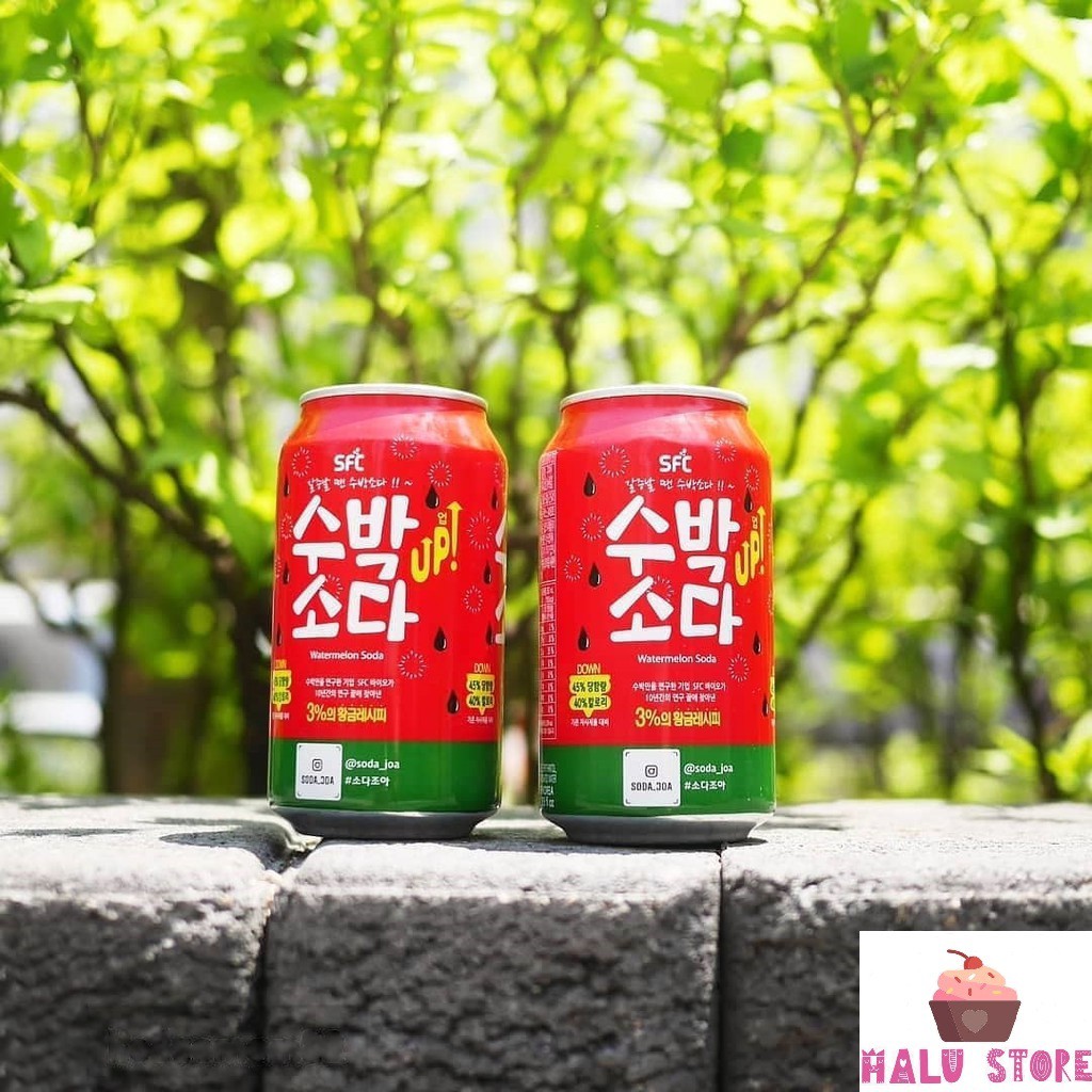 (5 vị) Nước trái cây Soda SFC Hàn Quốc - lon 350ml