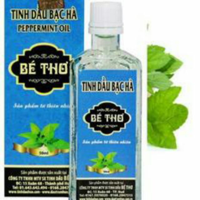 Tinh dầu bạc hà Bé Thơ 50ml