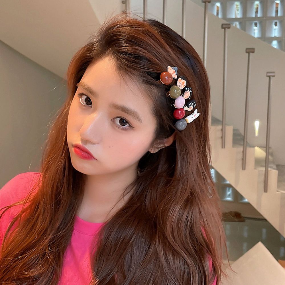 Kẹp Tóc Mỏ Vịt Hình Thỏ Hoạt Hình Đơn Giản Dễ Thương Phong Cách Hàn Quốc Cho Nữ