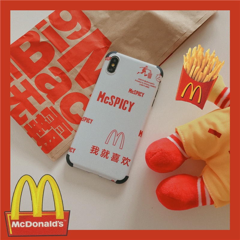 Ốp điện thoại cứng / mềm họa tiết gà rán McDonald cho iPhone 6 6s 6plus 7 8plus X XS XR XSMAX 11 11Pro 11ProMax