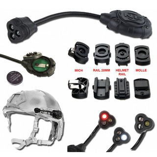 Đèn pin mpls3 gắn nón bảo hiểm Fast