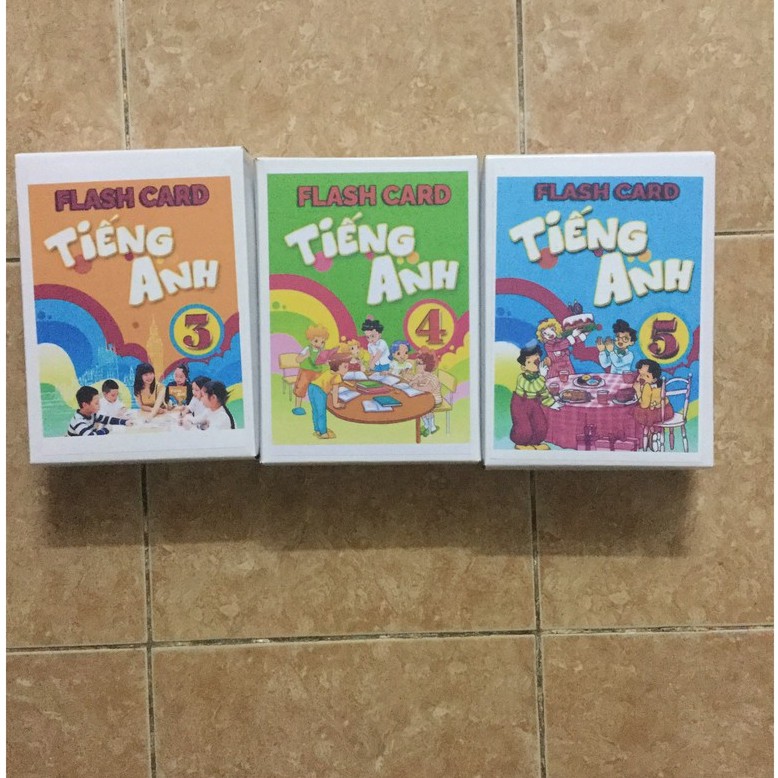 Combo Flashcard 3,4,5 BGD (A5,2 mặt)