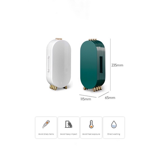 Khay đựng trang sức 4 ngăn kéo có gương gấp gọn tiện lợi
