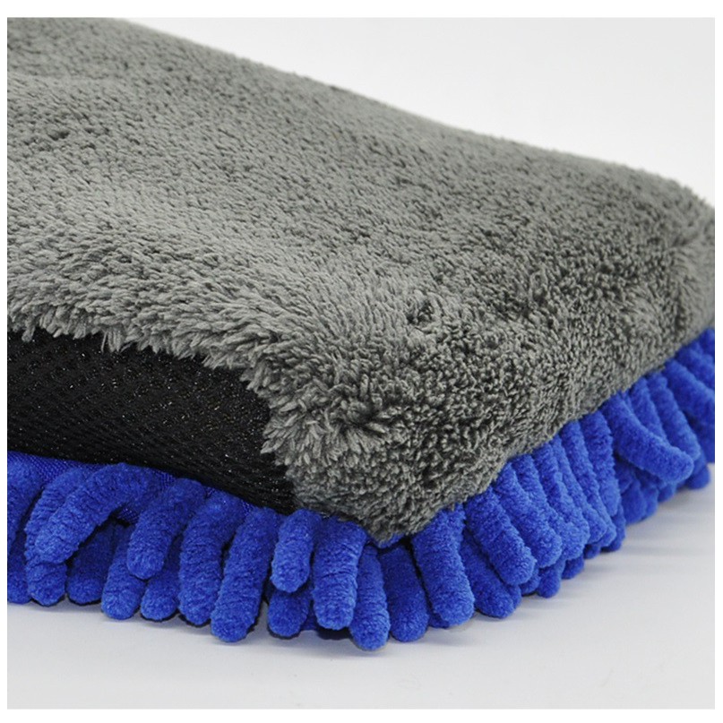 Bao tay rửa xe Waterproof Microfiber Car Wash Mitt (4IO xanh xám)