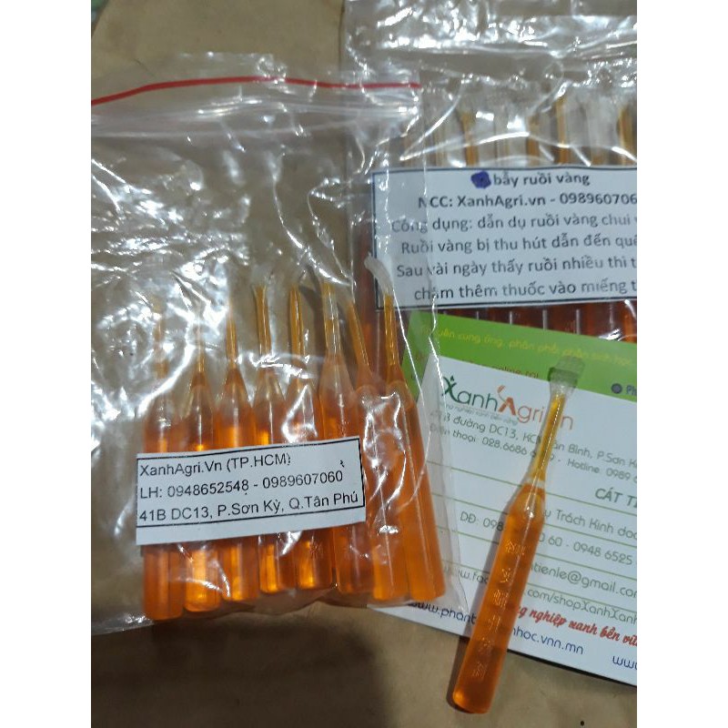 1 ống thuốc dẫn dụ ruồi vàng (ống 2ml dài)