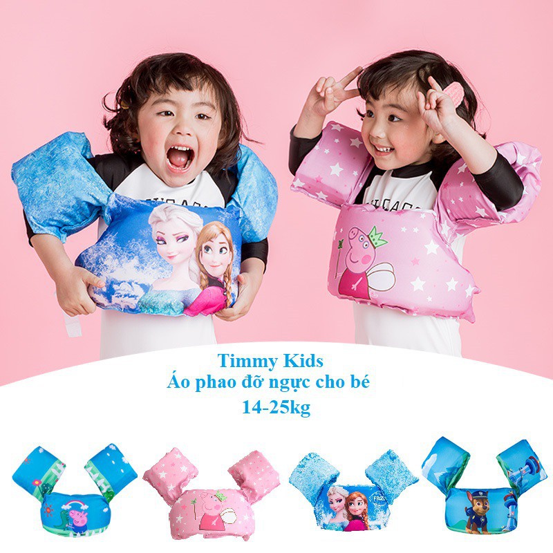 Áo Phao Đỡ Ngực Kèm Phao Tay Cho Bé Phao Bơi Cho Bé Gái