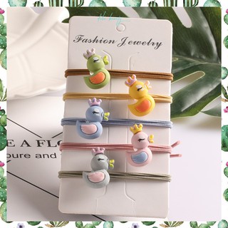 Dây cột tóc siêu rẻ hình chú vịt đội vương miện cute SCHBDU-001