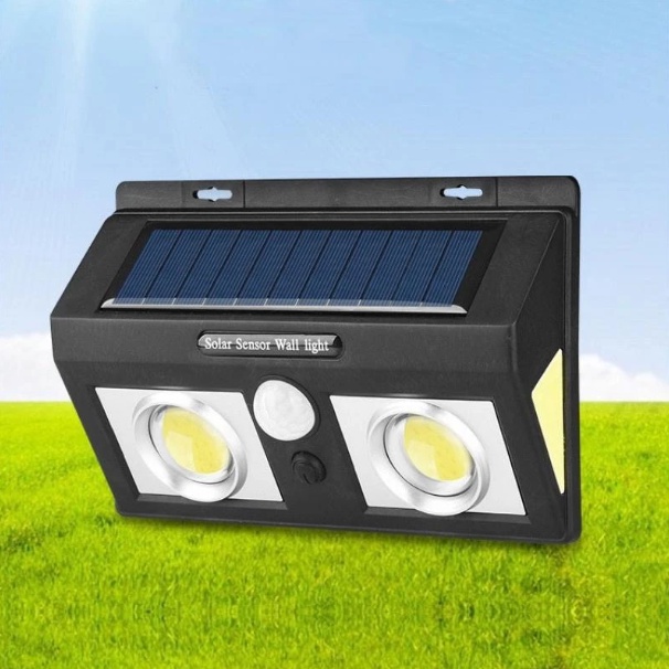 Đèn Cảm Ứng Tích Điện Năng Lượng Mặt Trời Bóng Led 5066 Chiếu Sáng Cảm Ứng Người