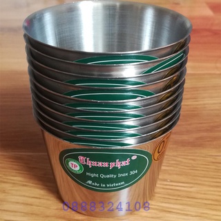 Ly Làm Đá Inox(7cm,8cm)- 10 cái