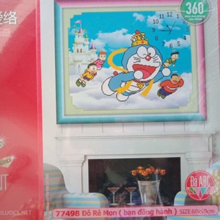 Tranh đính đá Doremon 77498 (60x50) chưa đính