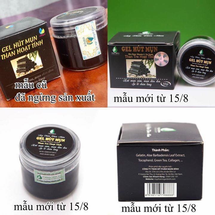 GEL LỘT MỤN THAN TRE HOẠT TÍNH 50g - Hàng chính hãng