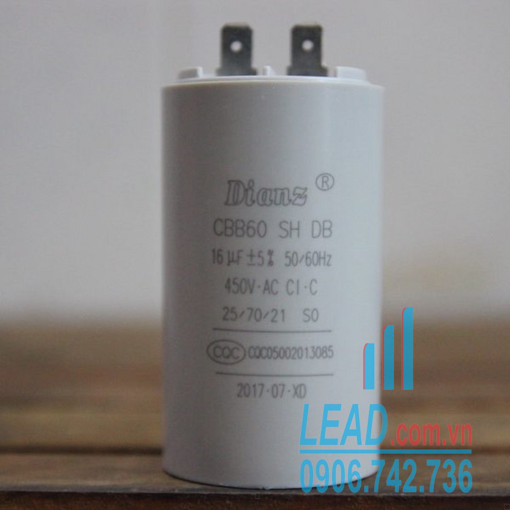 Tụ điện Dianz CBB60 16uF/450VAC