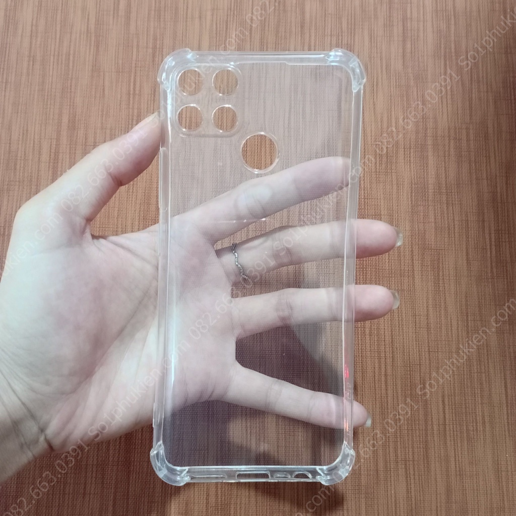 Ốp lưng Realme C12 / Realme C15 dẻo trong suốt, có viền bảo vệ cam, chống sốc siêu dày