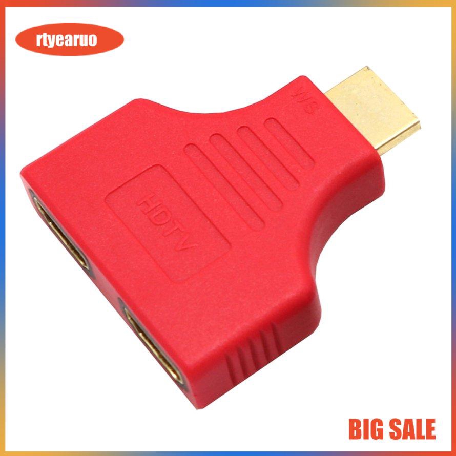 Đầu chia cổng HDMI 1080P từ chuôi cắm sang 2 lỗ cắm HDMI với chuyên dụng