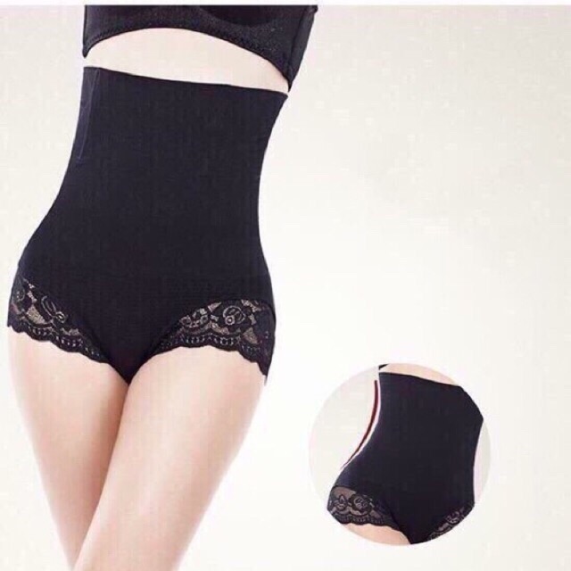 Quần gen bụng cạp cao chống cuộn kết hợp viền ren hàng loại đẹp | BigBuy360 - bigbuy360.vn