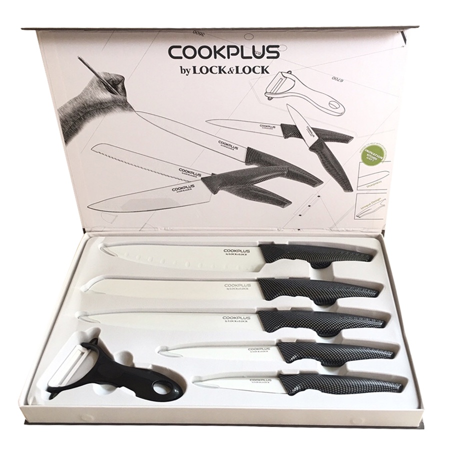 Bộ dao nhà bếp 6 món Cookplus Lock&Lock CKK101S01