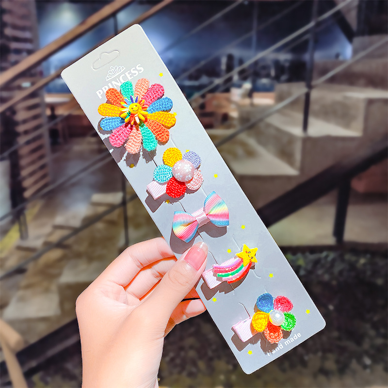 Set kẹp tóc kiểu dáng đáng yêu dành cho bé gái