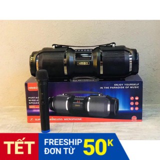 {freeship] loa bluetooth kèm míc hát micro karaoke kimiso t1s chính hãng