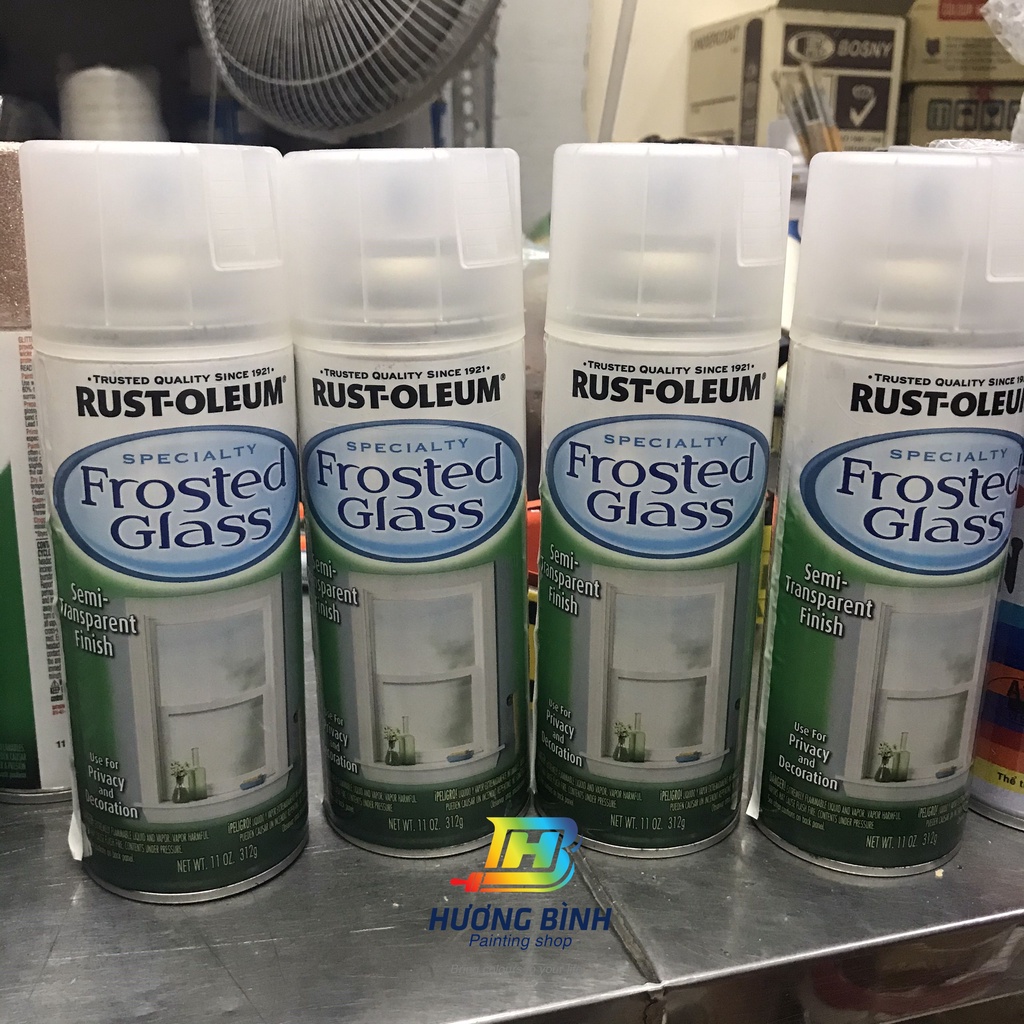 RUST-OLEUM Frosted Glass - Sơn làm mờ gương kính (340g)