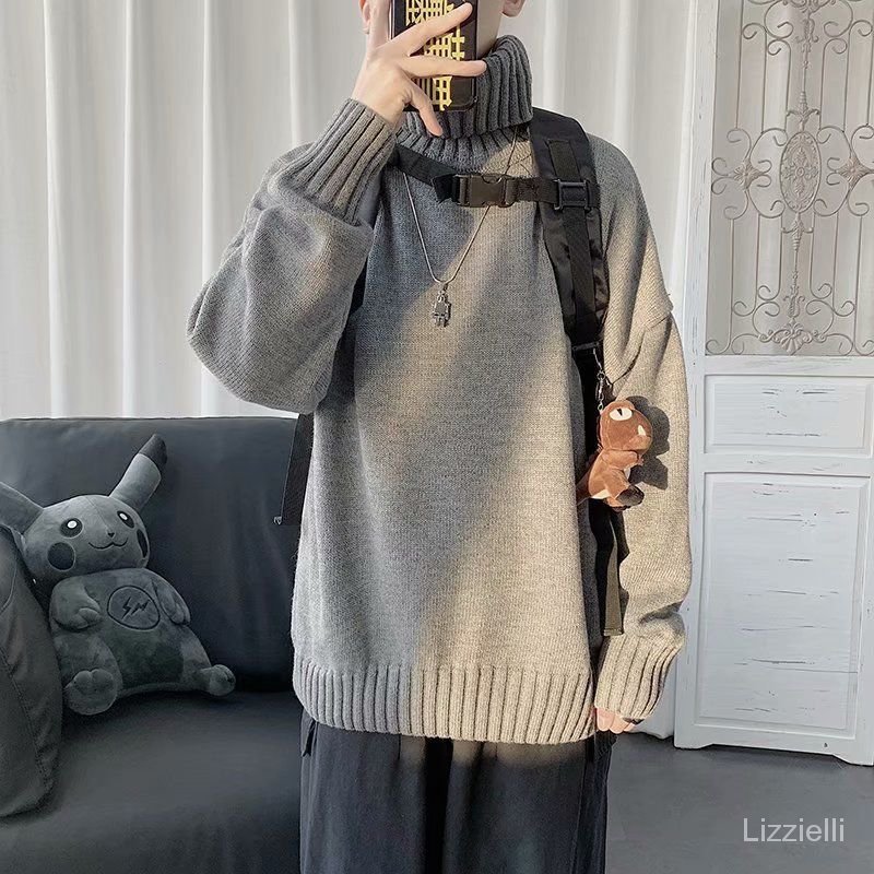 Áo Sweater Cổ Lọ Dáng Rộng Thời Trang Thu Đông Cho Nam Giới | BigBuy360 - bigbuy360.vn