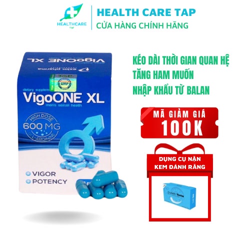 Sinh Lý Nam VigoOne XL 600mg Hộp 60 Viên Dành Cho Người Xuất Tinh Sớm Yếu Sinh Lý Nhập Khẩu Ba Lan