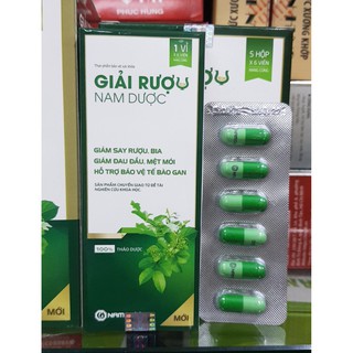 Viên giải ruou nam dược 1 vỉ x 6 viên