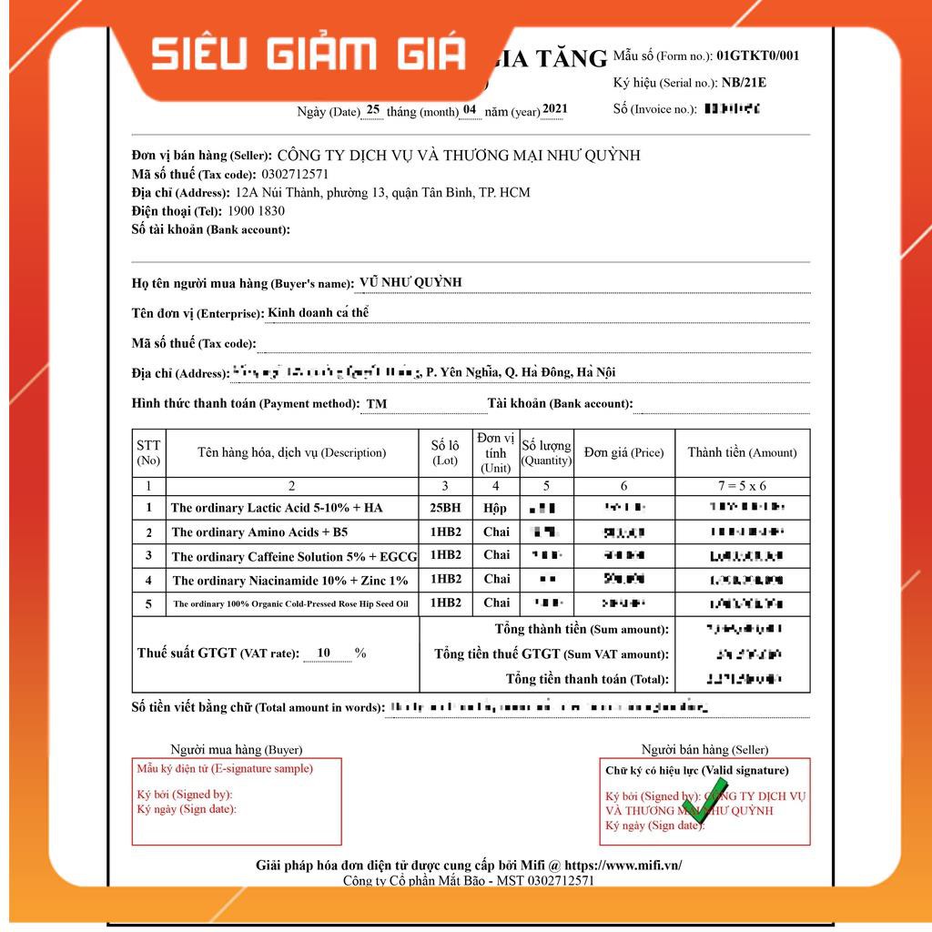 Serum The Ordinary Niacinamide 10% + Zinc 1% chính hãng | BigBuy360 - bigbuy360.vn