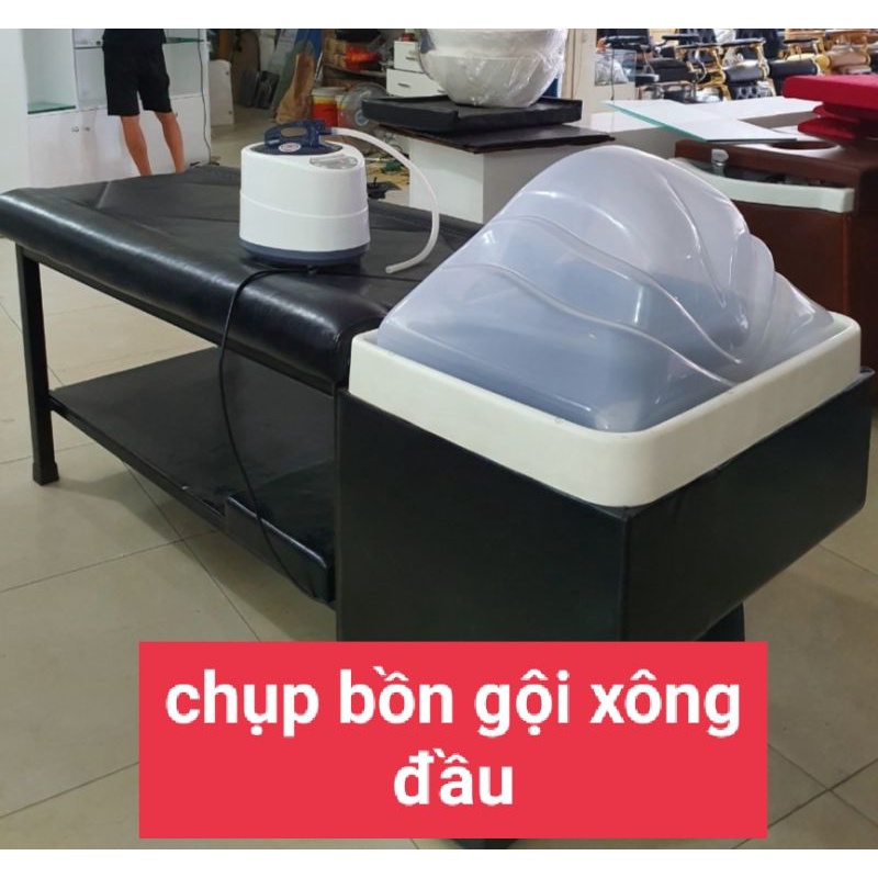 Bồn xông đầu, chụp bồn gội dưỡng sinh bằng nhựa