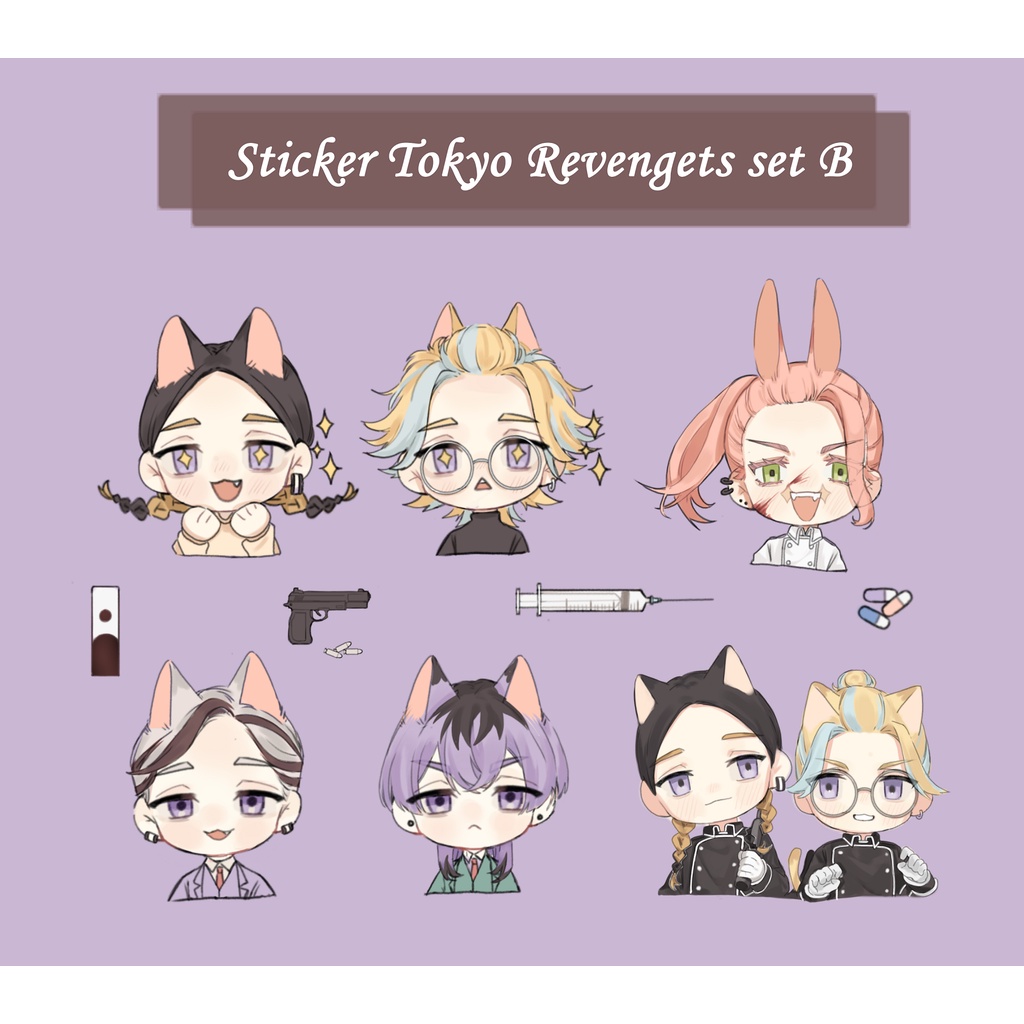 Sticker Tokyo Revengers tai thú