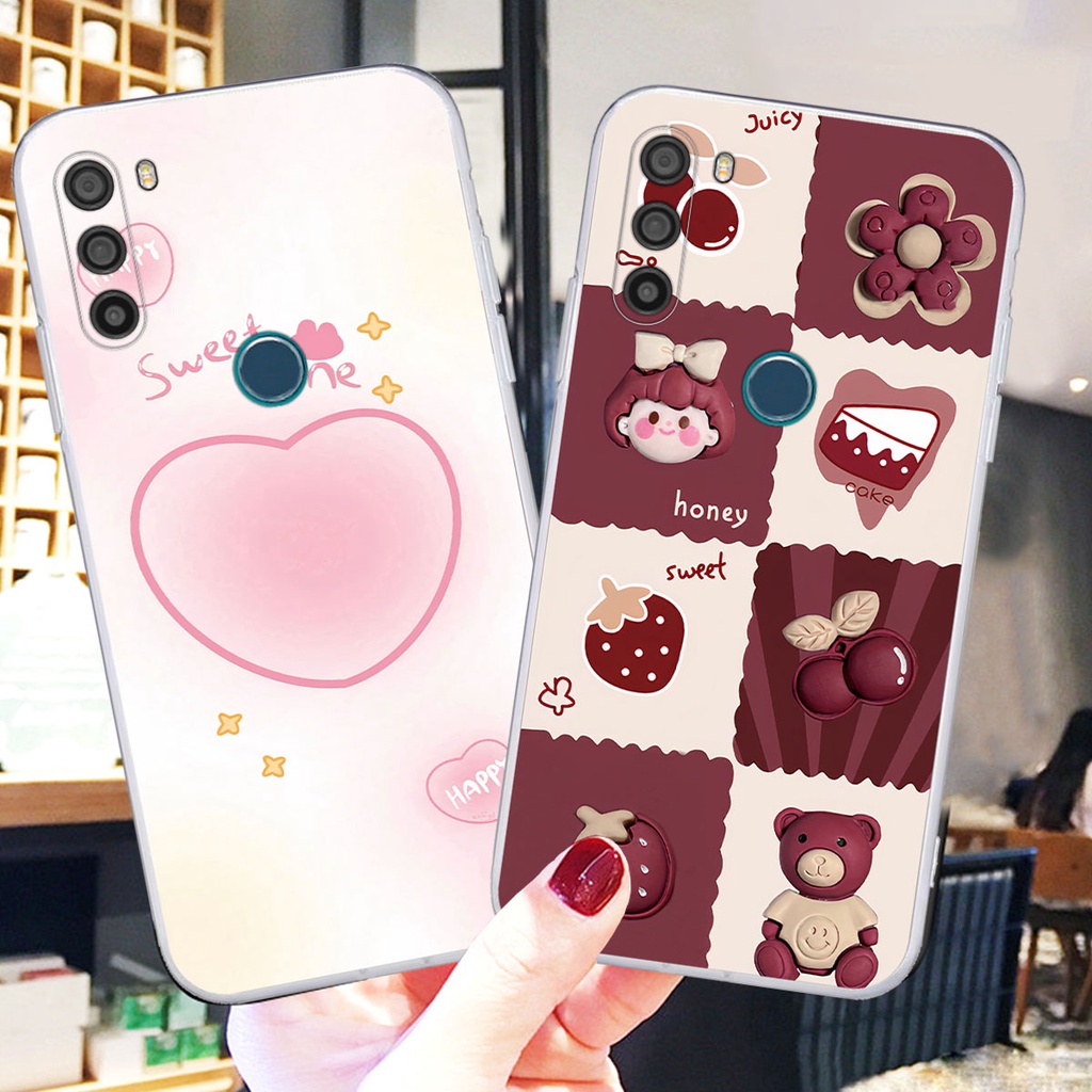 Ốp Vsmart Active 3 in hình trái tim, caro kẹo ngọt đầy cá tính siêu đẹp siêu chất