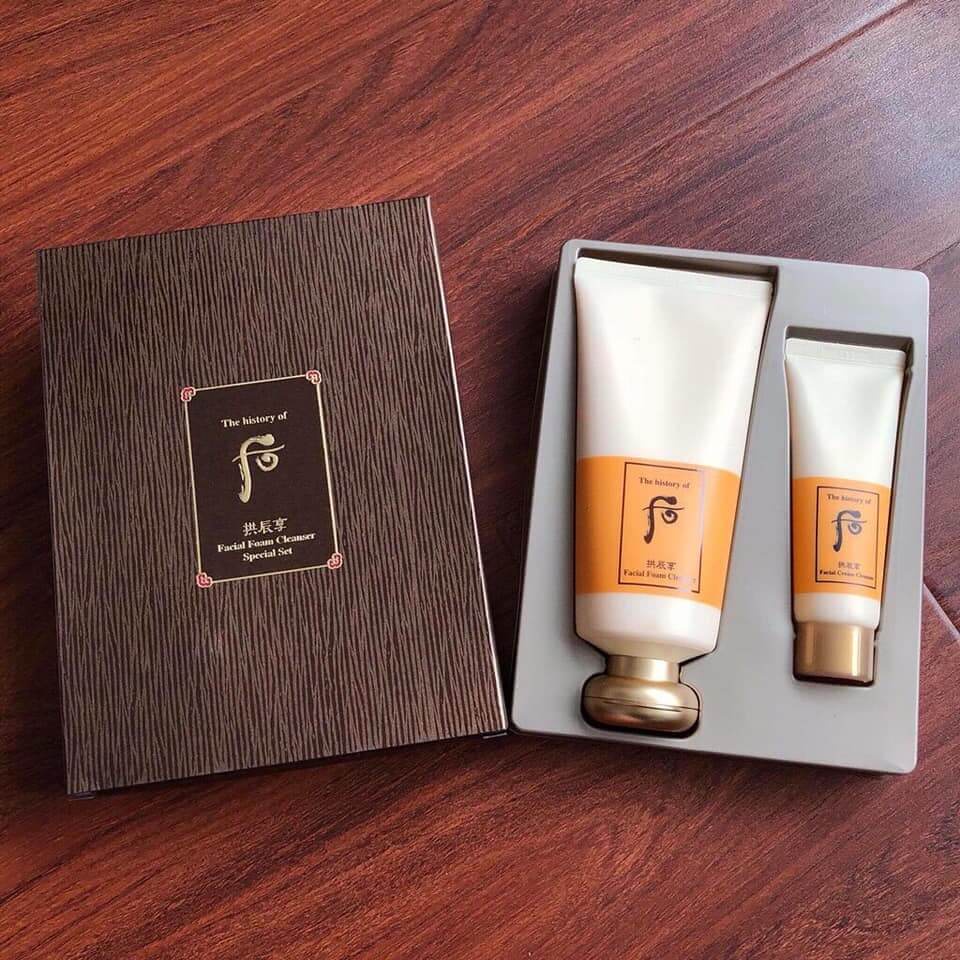 SET SỮA RỬA MẶT HOÀNG CUNG WHOO FACIAL FOAM CLEANSER 2 SP.