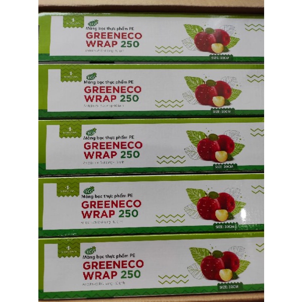 Màng bọc thực phẩm GreenEco wrap 250 size 30cm x 75m