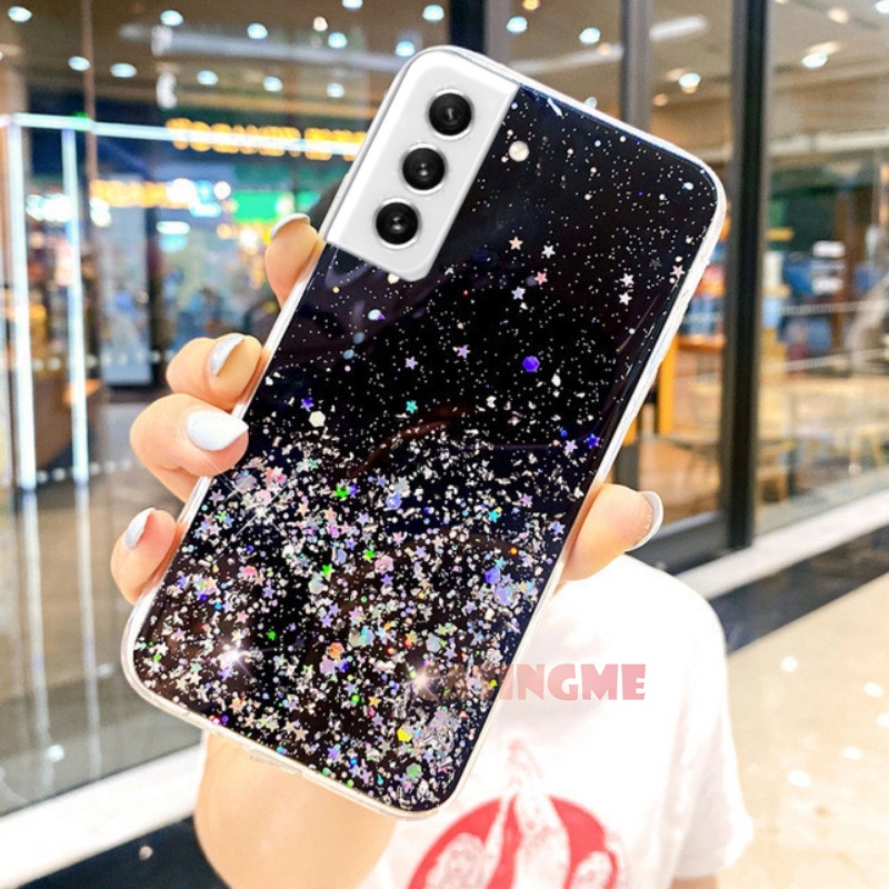 Ốp Điện Thoại Silicone Mềm Trong Suốt Đính Kim Tuyến Cho Samsung Galaxy S21FE 5G S20 S21 S 21 Ultra Plus FE 4G 5G