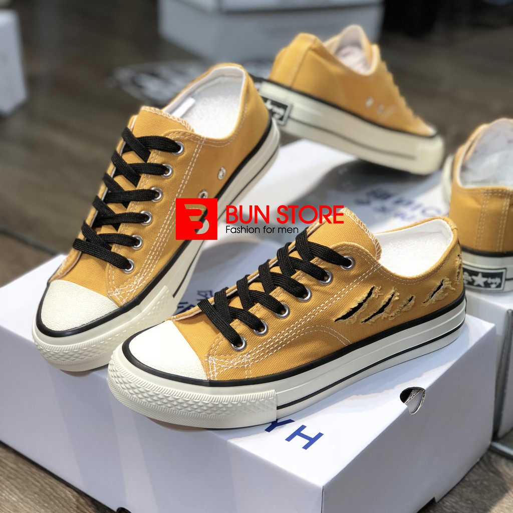 GIÀY THỂ THAO NAM và NỮ SNEAKER CỔ THẤP ĐẸP MIX RÁCH PHONG CÁCH TRẺ TRUNG CV209 LOẠI 1