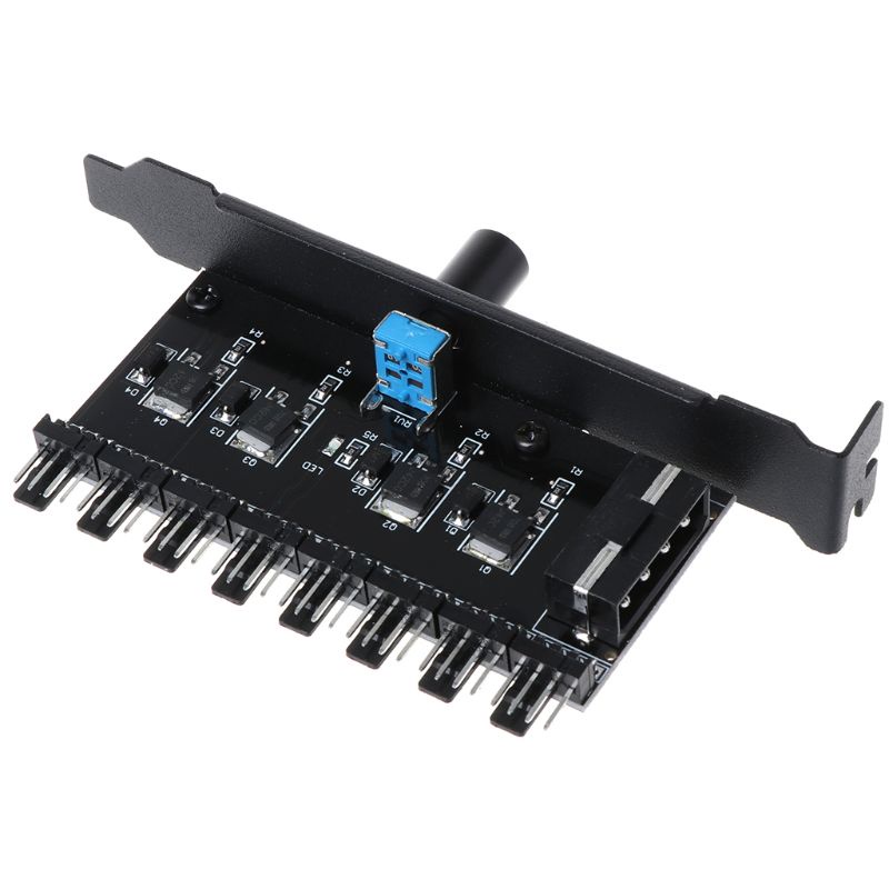 Bộ Chia 1 Ra 8 Cổng Quạt Tản Nhiệt PWM DC 12V 4 PIN Chuyên Dụng Cho PC
