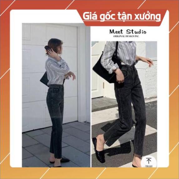 Khuyến mại Quần bò baggy nữ quần jean baggy nữ quần jeans nữ lưng cao phong cách Hàn Quốc - HAPONO-J024 huyenjean | BigBuy360 - bigbuy360.vn