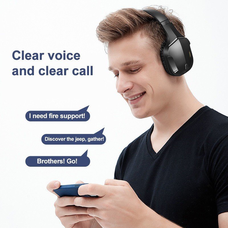 Tai nghe bluetooth chụp tai có míc remax RB-750HB Chống nước chơi game liên quân Pupg học online iphone ipad Laptop