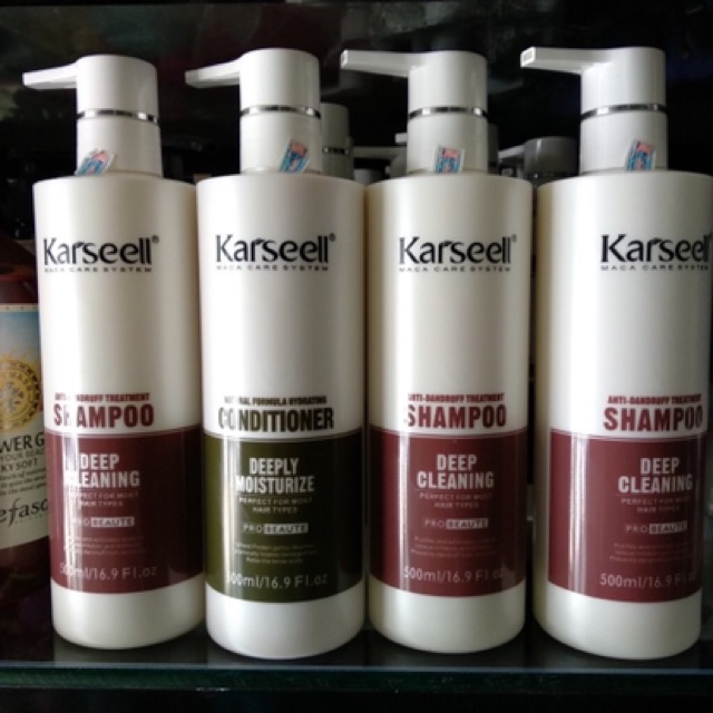 [Cặp dầu gội dầu xả trị gàu kiểm soát da dầu siêu mềm mượt karseell 500ml | BigBuy360 - bigbuy360.vn