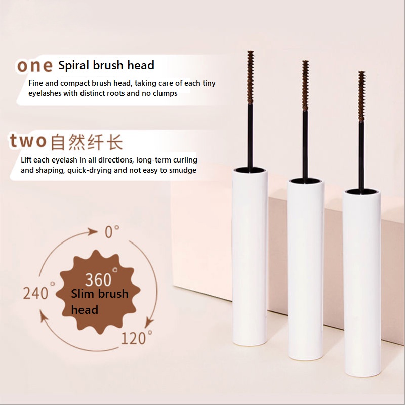 Mascara nội địa Trung Suake chống thấm nước làm dày và cong mi tự nhiên, Mascara lâu trôi không nhòe nuôi dưỡng mi