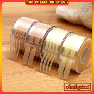 Kích mí cuộn tròn màu da giả lưới SẴN KEO / màu vàng sẵn keo