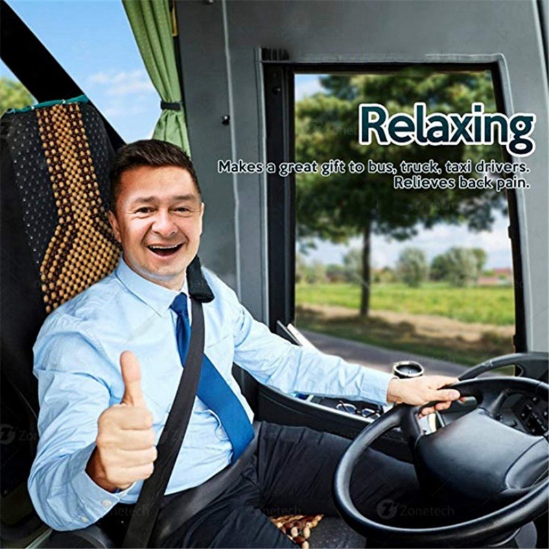Vỏ Bọc Đệm Massage Hạt Gỗ Phong Cách Mùa Hè Cho Xe Hơi / Văn Phòng / Xe Tải / Xe Buýt