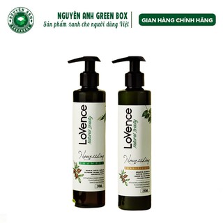 Bộ Gội Xả Lovence Phục Hồi Hư Tổn 100% Thiên Nhiên Giúp Mềm Mượt ,Giảm Gẫy Rụng Ngăn Gầu, Ngứa