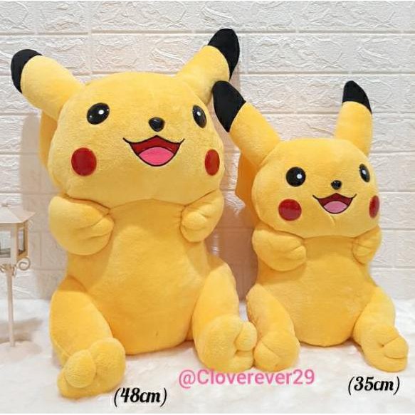 Segera Mua Sắm Pokemon Pikachu Dễ Thương Kích Thước S / 23cm M / 30cm L / 35cm