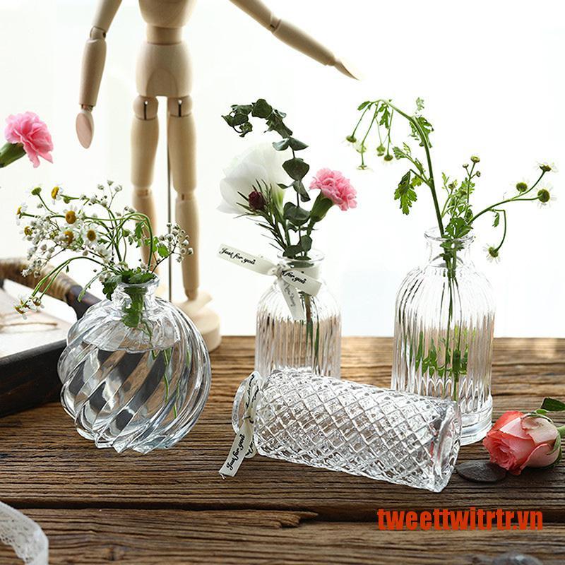 Bình Hoa Trong Suốt Để Bàn Trang Trí Tiệc Cưới Phong Cách Bắc Âu