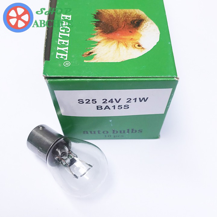 Combo 10 Bóng Đèn Hậu Ô Tô 1 Tóc 24v 21w AutoTech