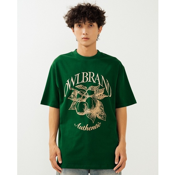 OWL BRAND® FRUIT TEE - Áo thun nam in hình / Xanh