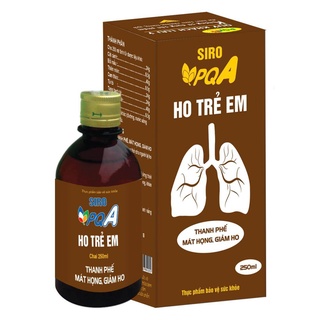 Siro Ho Trẻ Em PQA Dùng Cho Trẻ nhỏ bị ho, ho lâu ngày, ho do thay đổi thời tiết Hộp 250ml - thuocnampqa.vn