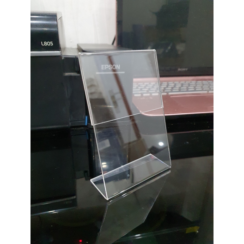 Menu mica chữ L A5, A6